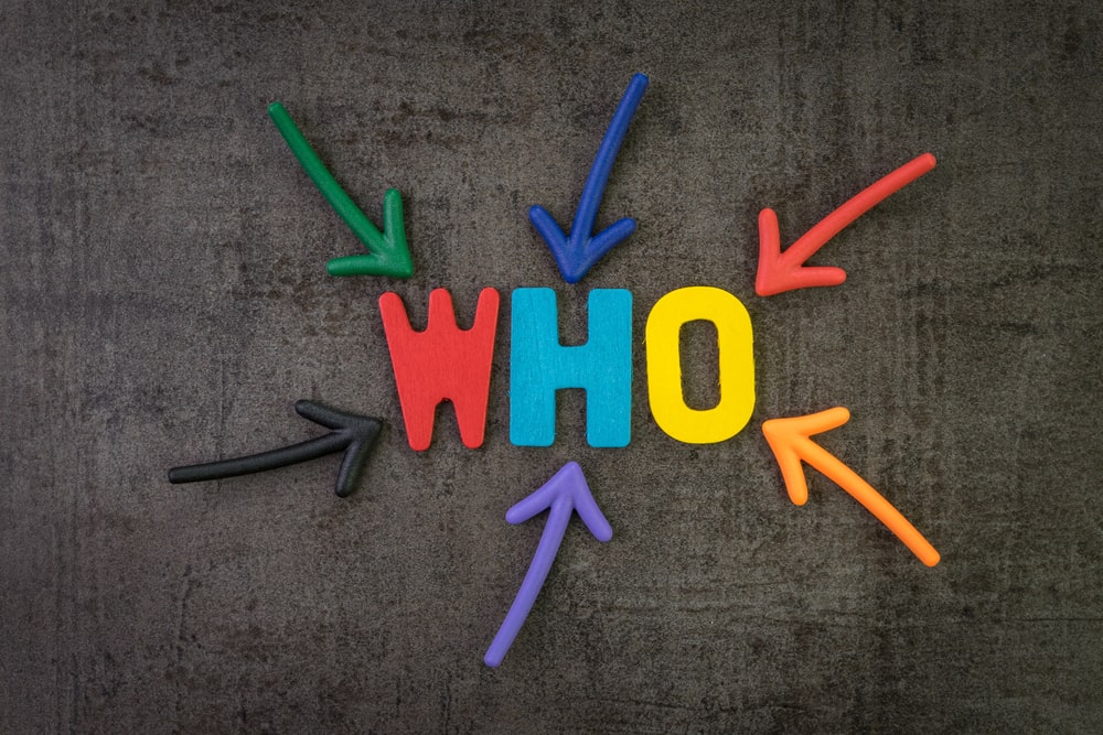 Image is of colorful letters spelling WHO with arrows pointing inward, concept of expungement in Florida and determining who qualifies for record removal.